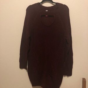 Dark red shirt/dress